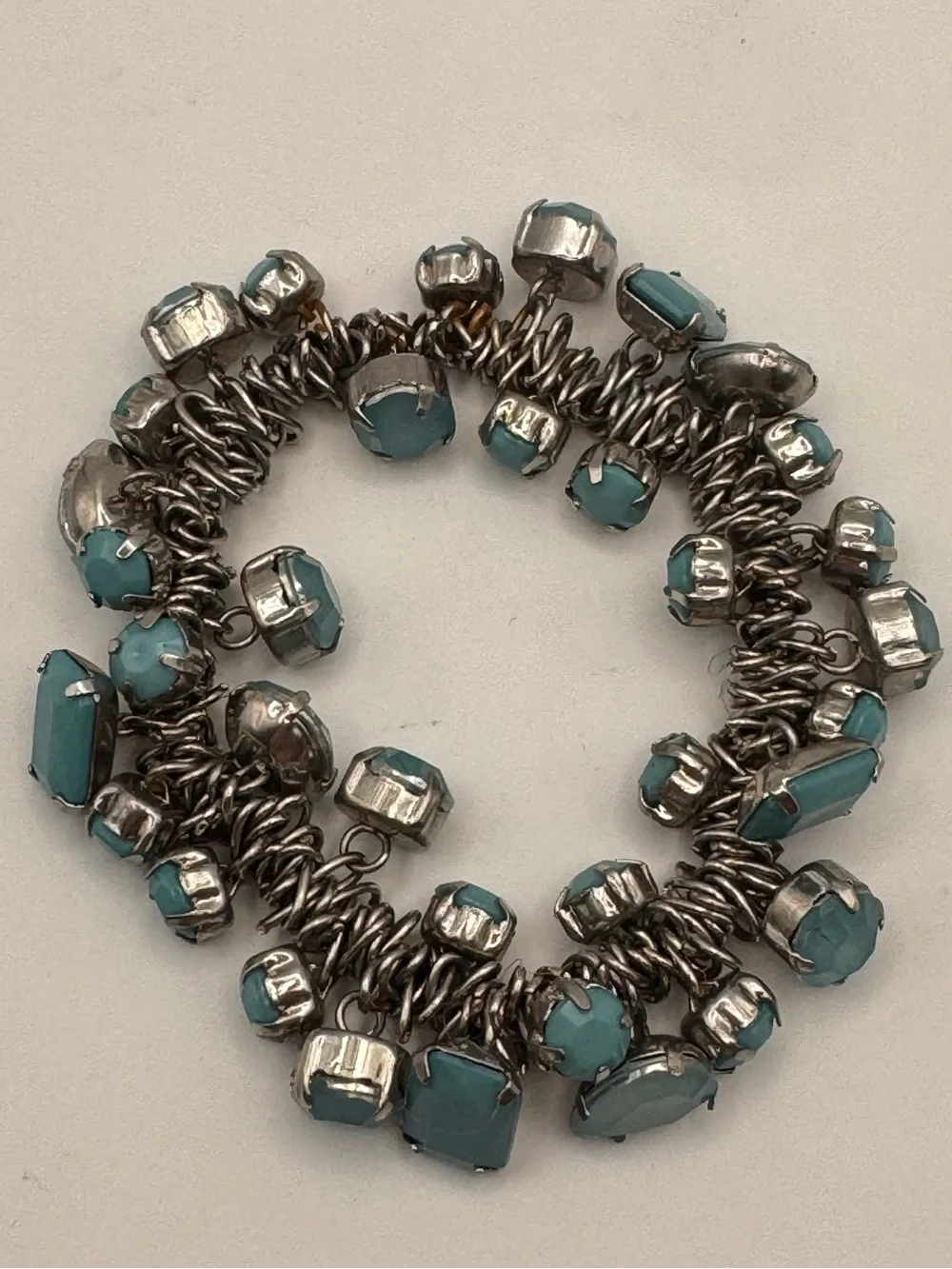 Turquoise Stone Cluster Bracelet - Women Jewelry